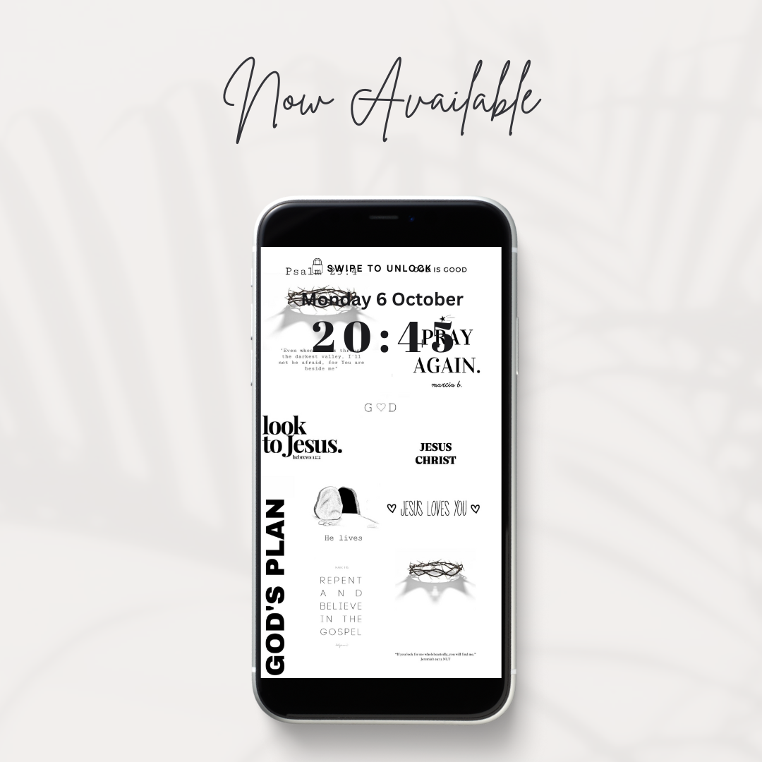 Rooted in Christ: Christian Wallpaper Pack | Digital Copy