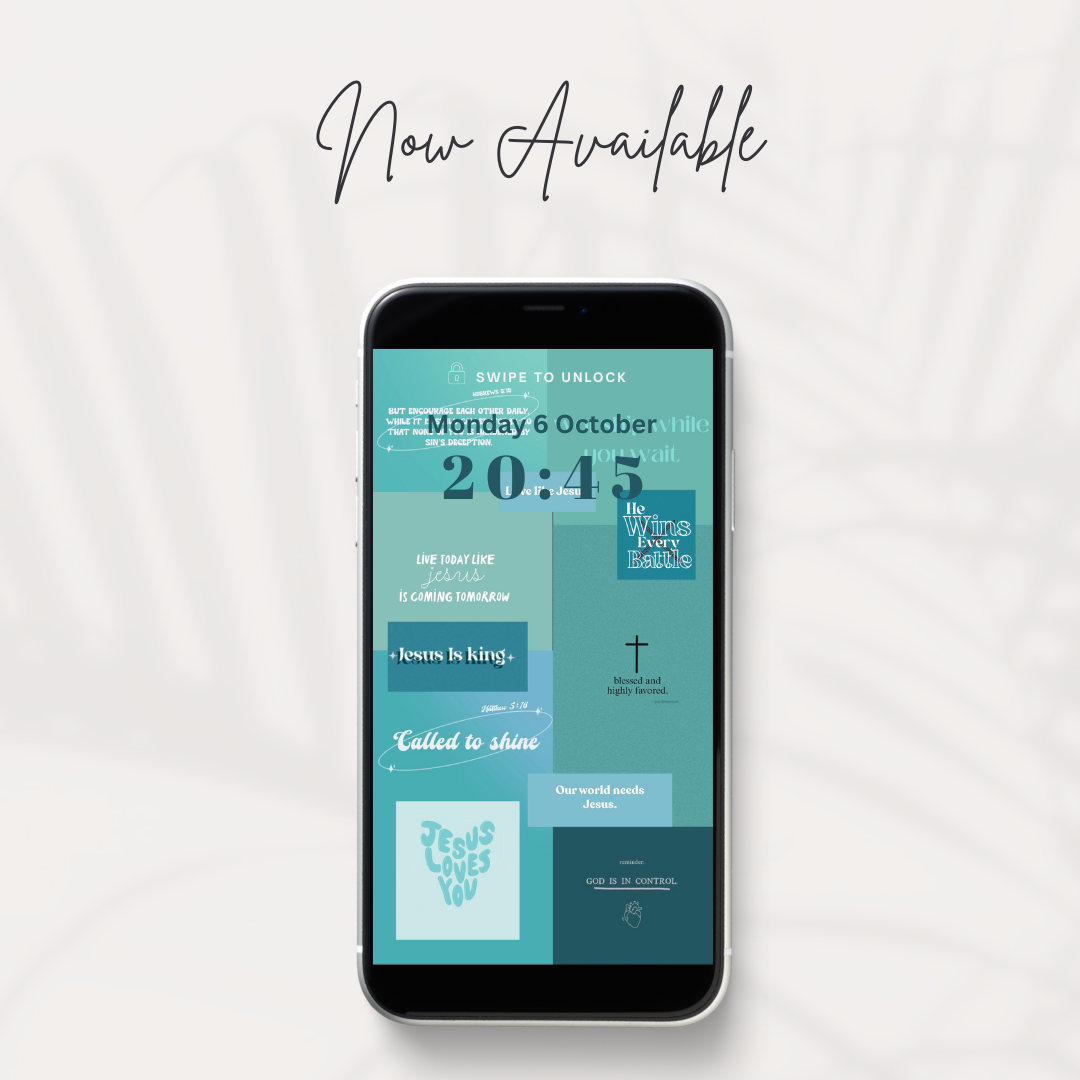 Rooted in Christ: Christian Wallpaper Pack | Digital Copy