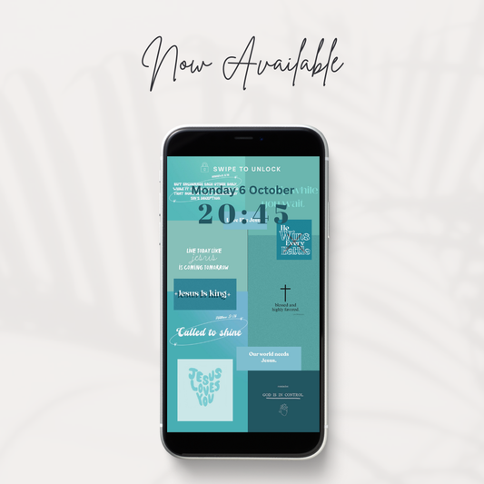 Rooted in Christ: Christian Wallpaper Pack | Digital Copy