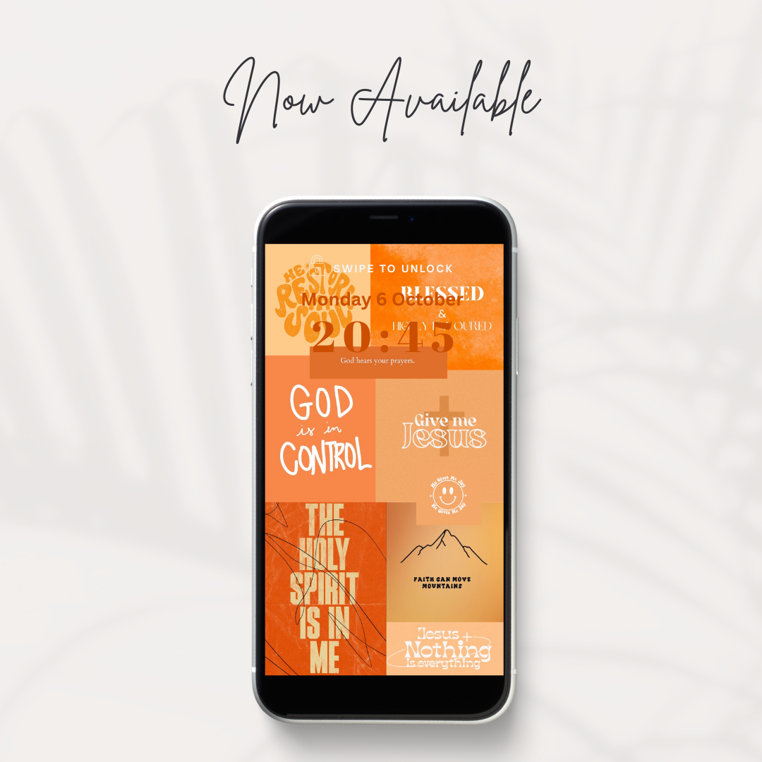 Rooted in Christ: Christian Wallpaper Pack | Digital Copy