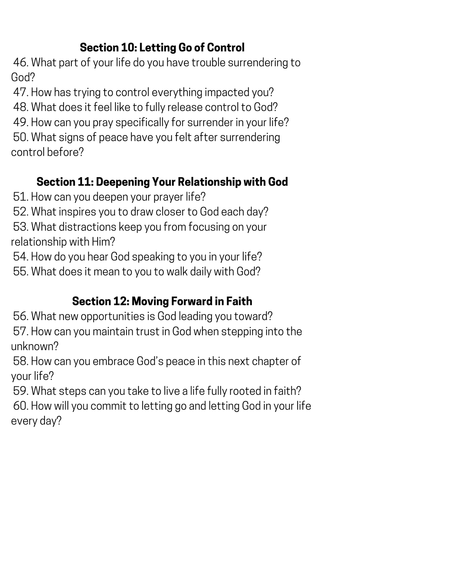 Let Go and Let God Journal | Digital Copy