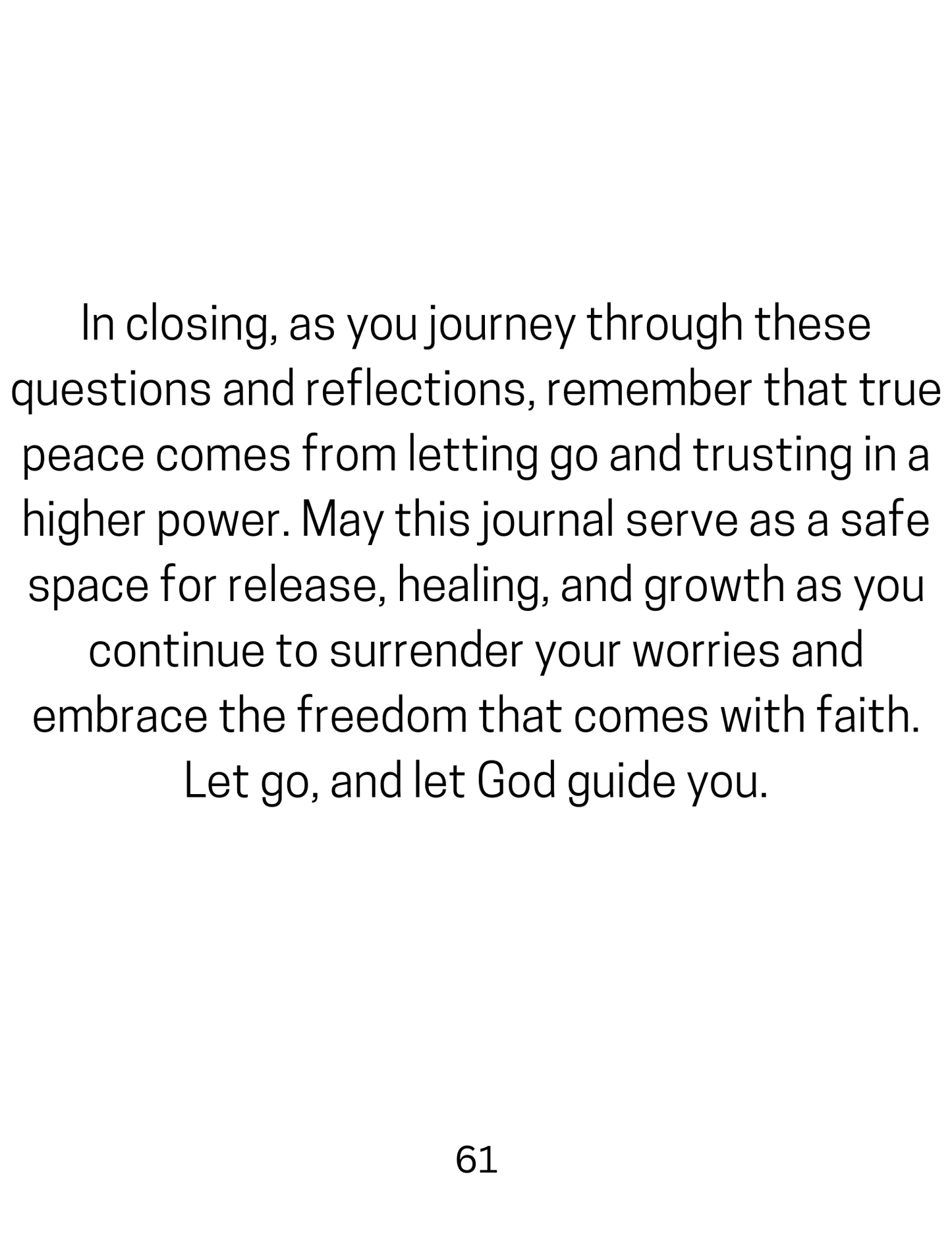 Let Go and Let God Journal | Digital Copy
