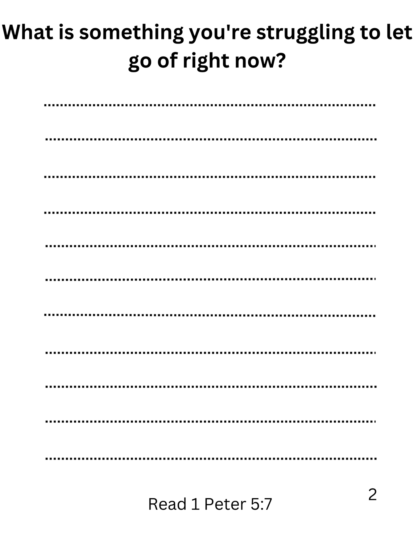 Let Go and Let God Journal | Digital Copy