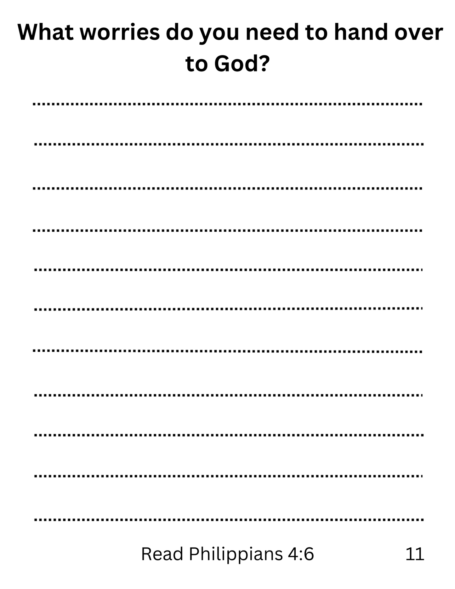Let Go and Let God Journal | Digital Copy
